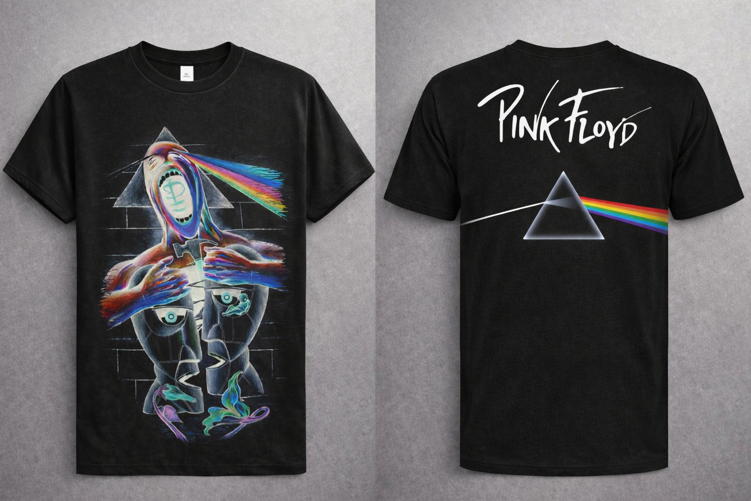 Polera Gráfica Pink Floyd Mashup - 100% Algodón