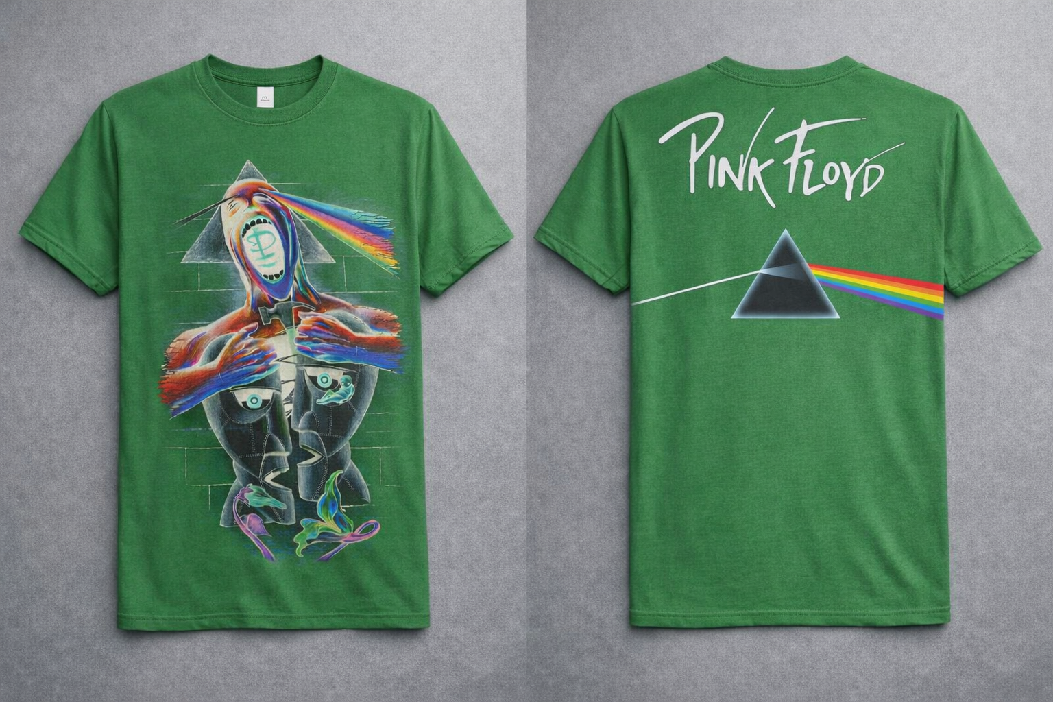 Polera Gráfica Pink Floyd Mashup - 100% Algodón